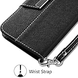 Huawei Nova Hülle,Vakoo Bookstyle Handyhülle Premium PU-Leder Tasche Flip Case Brieftasche Etui Handy Schutzhülle für Huawei Nova (Schwarz) - 