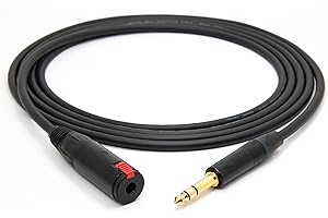 enoaudio Mogami 2534 Quad Verlängerung Kabel Kopfhörer Symmetrische | Neutrik Gold 6,3mm TRS klinke - 6,3mm Buchse | HiFi, 2,0 m