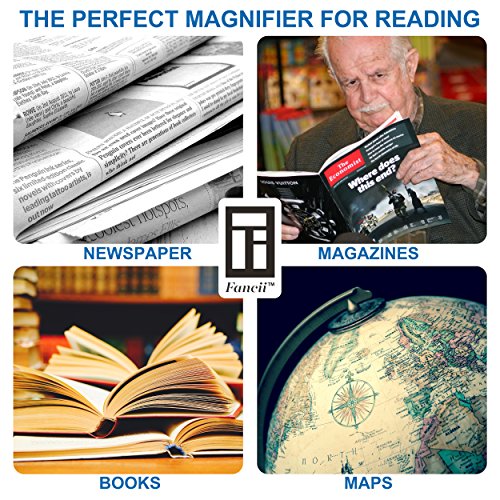 Fancii 2X Lupa Rectangular para Leer Libros con Luz LED - Lente de Aumento sin Distorsi n y sin Marco 58 x 102mm - para Peri dicos y Mapas Personas Mayores o con Mala Visi n reviews Fancii 2X Lupa Rectangular para Leer Libros con Luz LED - Lente de Aumento sin Distorsi n y sin Marco 58 x 102mm - para Peri dicos y Mapas Personas Mayores o con Mala Visi n