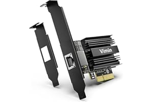 10G PCI-e Network Card with 10Gbps RJ45 Port, Marvel AQC113 Controller, VIMIN 10Gb Ethernet Adapter Card Compatible with PCI Express X8, X16, 10G NIC Support Windows/Windows Server/Linux/VMware