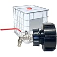 Adaptateur Réducteur IBC S100x8 Femelle Vers DN60 Mâle - Raccord Plastique Pour Réservoir D'Eau 1000L, Taille 100x100x70 Mm