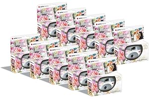 AGFAPHOTO AGFA Photo Pack 10 x 601025 - Appareil Photo Jetable LeBox Wedding, 27 Photos, Objectif Optique 31 mm - Gris