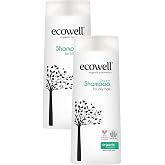 ECOWELL Yağlı Sa&ccedil;lar İ&ccedil;in Organik Şampuan 2'li Set (2 X 300 ml)