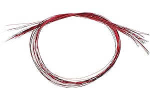 PATIKIL 0402 Pre-Wired Micro LED, 12 Pcs 2.8-3.3V Pre-soldered Mini Light Emitting Diodes Surface Mount Device for Model Building, DIY, Science Projects, 9.8" Length, Cool White