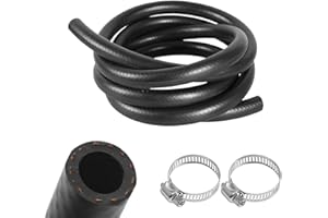SILKWISH Benzinschlauch 3 Meter Kraftstoffschlauch 8mm Innendurchmesser Kraftstoffgasleitung mit Schlauchschellen Kraftstoffleitung Ölschlauch Dieselschlauch für kleine Autos, Rasenmähern, Motorrad, Traktoren