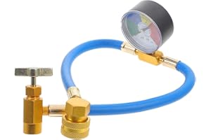 Alipis Car Air Conditioning Recharge Kit - AC Recharge Kit Charging Hose Kit for Most Car Aircon System, R134A DIY Refill Recharge - High Efficiency