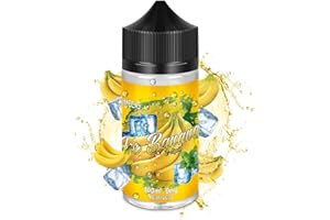 IMECIG Vape Liquid Hielo Plátano Ecig Vape Juice 70/30 E Líquido para todos los cigarrillos electrónicos de llenado corto para cigarrillos electrónicos Vape Starter Kits Eliquid 100ml Sin nicotina