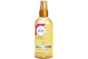 ‎VEET Veet Expert Multi-Benefit Öl - 100% natürlichen Ursprungs mit Vitaminen & Omega 3 - Körperöl für die Rasur & nach der Haarentfernung - Feuchtigkeitsspendendes Rasieröl für Körper & Gesicht, 100 ml