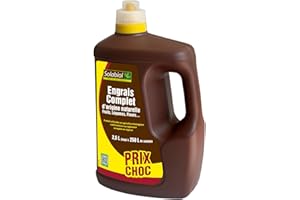 SOLABIOL Engrais Complet Liquide - 2,5L - Jusqu'à 250L De Solution - Engrais Universel - Tous Types De Cultures - Formulation Equilibrée - Facile A Doser - Utilisable En Agriculture Bio SOLICOMP25