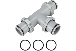 Taixinpower Pool Replacement Dual Split Hose Above Ground Plunger Valve - Shut-Off Valve with Dual Inlets for Easy Pool Fittings and Maintenance (3-Interface 1.5 to 2 1.5 inches)