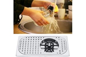 NAROOTE wosume Rincer les tasses, Rincer le verre du nettoyeur de tasse de thé en acier inoxydable de 114 mm de diamètre 201 en acier inoxydable G1/2in