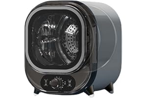 DPDZSW Small Tumble Dryer, Portable, 5kg, Vented Tumble Dryer, Perfect for Counter Top or Wall Mounted Use with Dual Temperature Control Probe, Compact, Mini Spin Dryer,ElegantBlue