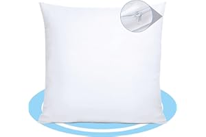 Dekohome Relleno de Cojín de Fibra Hueca Siliconada de Alta Recuperación, Indeformable, Suave, Mullido, Antialérgico, Antipolillas, Cojín para Sofá o Cama para Casa, 1 Cojin 40 x 40 cm