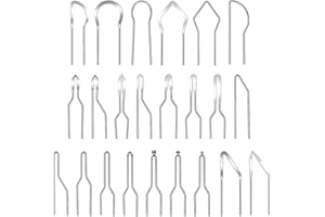 SAVITA 23 Piezas Puntas Quemar Madera, Reemplazo de Puntas Pirograbador Alambre para Máquina de Pirograbado Puntas para Bolígrafos para Pirograbado en Calabazas Madera Papel Cuero