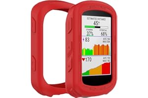 Moorovgi Funda Compatible para Garmin Edge 540/Garmin Edge 840,Funda Protectora de Silicona - Accesorios GPS Bicicleta (Rojo)