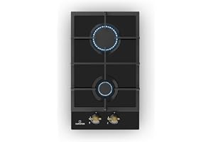 Klarstein Victoria - Gas Hob, Built-In, Sabaf Burner, Natural Gas/Propane, Safety Valves, Automatic Shut-Off, Cast Iron Pot S