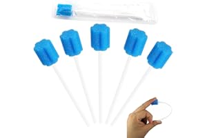 RHBHY Hisopos Bucales Hisopos Dentales Hisopos Orales Desechables 80pcs Esponjas de Boca Esteriles sin Sabor Diente Limpieza Bucal Herramienta Paquete Individual