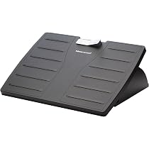 Poggiapiedi Ergonomico Fellowes - Regolabile In Altezza, Base Antiscivolo, Nero