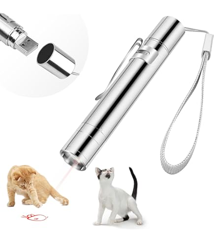 Jouet Pour Chat,Jouet Chat Interactif Avec Batterie 1000mAh,Base Magnétique à 360°,Suivi De Mouvement Aléatoire, Veille Automatique Et 3 Modes De Vitesse,Jouet Interactif Pour Intérieure Chat Chatons