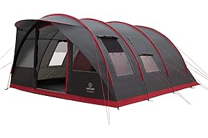 JUSTCAMP Atlanta 3, 5, 7 Persone, Tenda da Campeggio familiare, Tenda Tunnel, baldacchino e Fondo Cucito