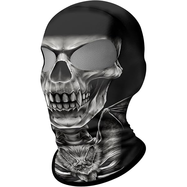 Schädel Sturmhaube – Halbes Gesicht, Lila Totenkopf, Einheitsgröße – Für Halloween, Cosplay, Motorrad Oder Sport