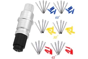 YADODO CB09 Klinge für Silhouette Graphtec Halter with 30 Stück Klinge Vinyl Cutter Plotter (30/45/60 Grad) CB09 CB09u Messerhalter für Silhouette Cameo 1 2 3 / Porträt/Kuriosität