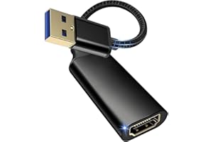 BAOLONGKING Adaptador USB HDMI para monitor, USB 3.0/2.0 a HDMI convertidor 1080P, conector de salida para ordenador portátil de escritorio con múltiples Windows 11/10/8.1/8/7, ordenador portátil, MacBook, Pro o