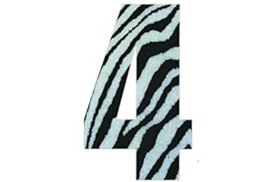 MONOGRAM WHEELIE BIN NUMBERS Wheelie Bin Numbers Zebra 4