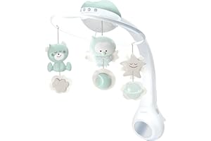 Infantino Giostrina Musicale Proiettore 3-in-1 Convertibile, Luce Notturna e Proiettore Neonato, Modalità Sveglia per Simulare la Luce del Giorno, 6 Melodie & 4 Suoni della Natura, Saggio
