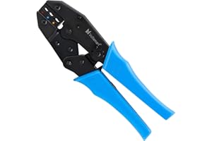 Voilamart Ratchet Crimping Tool for Insulated Electrical Connectors, Terminal Crimper 0.5-6.0 mm² 22-10 AWG