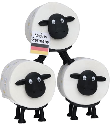 Dekorativer Toilettenpapierhalter Mit Kuh-Motiv – Schwarzer Metall-Halter Für 8 Rollen, Wandmontiert, Für Bad Oder Gäste-WC