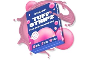 ROCKJAW® Tuff Stripz | Semi-Tough Chewing Gum | Sugar-Free Jaw Exerciser | 2X Tougher Than Regular Gum (Single Pack, Bubblegum Trubble)