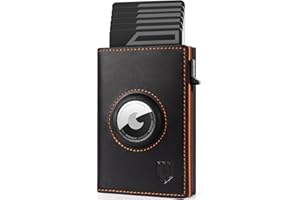 DODENSHA® MagSnap Airtag Portafoglio Uomo con protezione RFID I Portafoglio piccolo I Portafoglio intelligente piccolo per 10+ carte I Porta carte di credito I Portatessere uomo tascabile