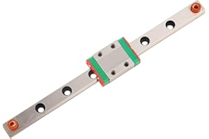 Tyenaza Mini Guida Lineare Scorrevole, Guida di Scorrimento Lineare in Miniatura con Blocco Scorrevole con Cuscinetto Lineare per Bstampante 3D CNC Fai-Da-Te (150mm)