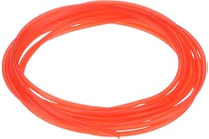 M METERXITY Naturlig latex gummirör, 1/16 tum [1,6 mm] ID x 1/8 tum [3,2 mm] OD 3 m längd latex slangrör för hem/laboratorium/sport, mycket elastiska bandrör [röd]