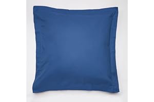 Sancarlos – Funda de Cojín Combicolor, Color Azul Navy, 100% Algodón percal, Cuadrante 60 x 60