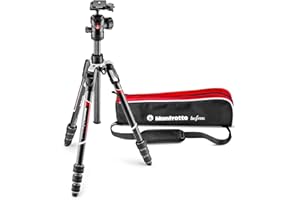 Manfrotto Befree Advanced Twist, Kit Treppiede da Viaggio con Testa Fluida e Chiusura Twist, Portatile e Compatto, Treppiede in Carbonio per Fotocamere DSLR, Reflex, Mirrorless, Accessori Fotografia