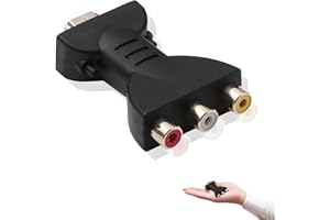 Babbblisio 1Pcs rca to hdmi Adapter High-Definition hdmi to av converter,AV Video rca to hdmi av converter Adapter AV hdmi to av converter,Adapter Component Converter for Laptop VCR rca to hdmi