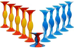 HugOutdoor Ice and Fire Color 10Pcs Suction Cup Darts 11 CM Large Size Silicone Sucker Soft Dart Kids Sticky Toy Indoor Outdoor Throwing Games