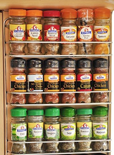 Customize Your British Spice Rack With Colour And Size To Suit Your Kitchen (3 Tier, Stainless Steel 304 Grade)