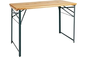 ‎STAGECAPTAIN Stagecaptain BBT-119 Hirschgarten Bierzelttisch 119 cm - Robuster, kurzer Biertisch (119 cm lang) - Lackierte Oberfläche - Zusammenklappbar - Einfach zu verstauen und transportieren