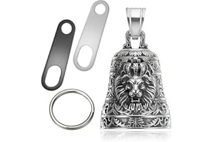 Jvuouxy - Portachiavi a campana per moto angelo custode e ciondolo sicuro per la guida, accessori per uomini e donne