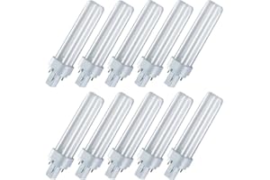 10 x Osram Dulux D 18 W 840 LUMILUX Cool White G24d-2 18 W Blanc Froid Lampe fluocompacte neuf