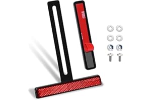 polarmotor catadioptrico moto homologado E4 catadrioptico 108 x 18 x 10 mm,Incluye soporte en T de aleación de aluminio,Reflector para motocicleta 2 unidades