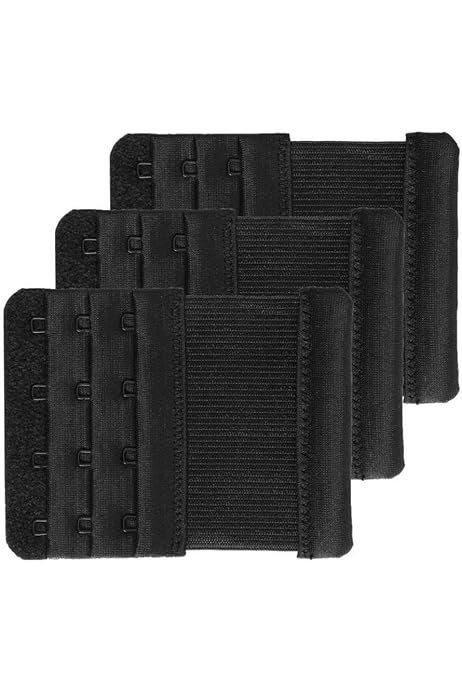 Rallonges De Soutien-Gorge WeddHuis - Lot De 6 - Noir - 3 Crochets - Ajustable Et Confortable