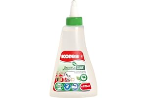 Kores - Eco Universal : Colle Liquide de Bricolage à Forte Adhérence pour Enfants et Adultes, Respectueuse de l'Environnement et Non Toxique, pour les Travaux Manuels, Paquet de 1 x 125 ml