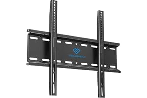 PERLESMITH Support Mural TV pour la Plupart des téléviseurs Plats & incurvés LCD, OLED de 26-75 Pouces - Support TV avec VESA Max de 400x400mm Capacité Max de 52 kg