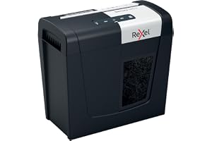 Rexel MC3 Whisper-Shred Micro Cut Dokumentförstörare, Strimlar 3 Ark, P5 Säkerhetsklass, Hem/Hemmakontor, 10L Avfallskorg, Ty