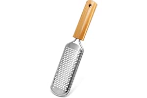 I·B·N G Lima per Piedi con Manico in Legno Rimozione Della Pelle Dura,Raspa per la Pelle Dura e Calli del Piede,Strumento per Pedicure Professionale