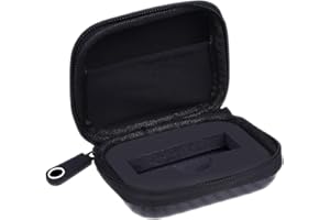 CAMKIX Custodia Protettiva da Viaggio/Archiviazione Compatible con Ledger Nano S Portafoglio Bitcoin/Criptovaluta - Custodia Duratura in Nylon ad Involucro Rigido con Tasca in Rete (per Cavo USB)